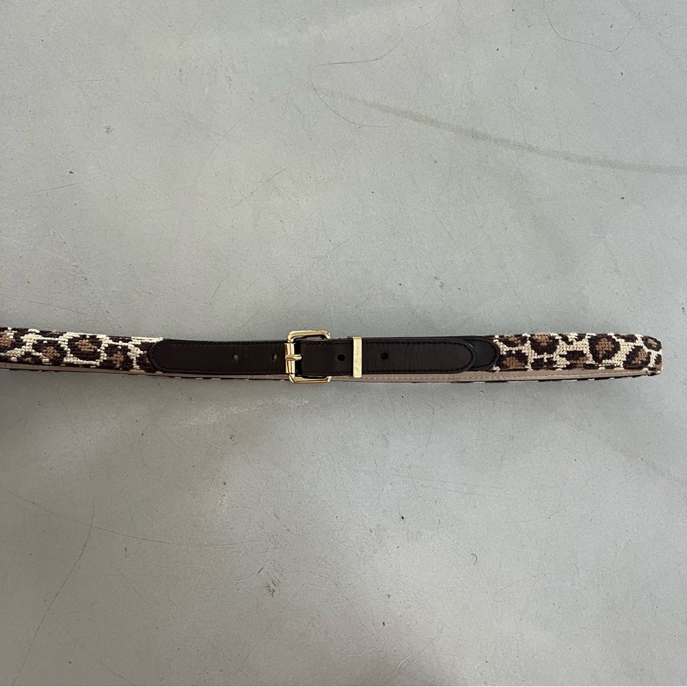Cheetah / Leopard Belt with Gold Hardware